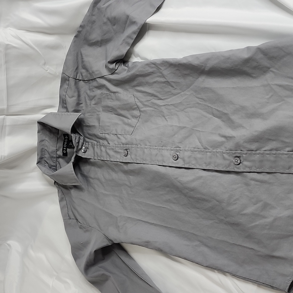 George Button Up Shirt Size 6-7